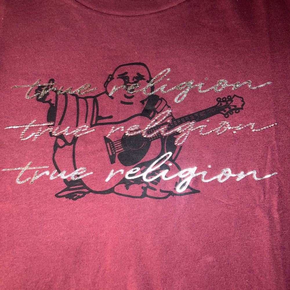 True Religion shirt burgundy new with tags